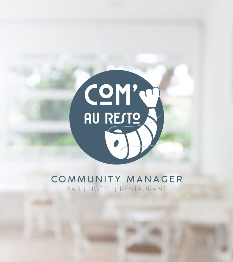Com au resto community manager logo agence de communication owmel vendee