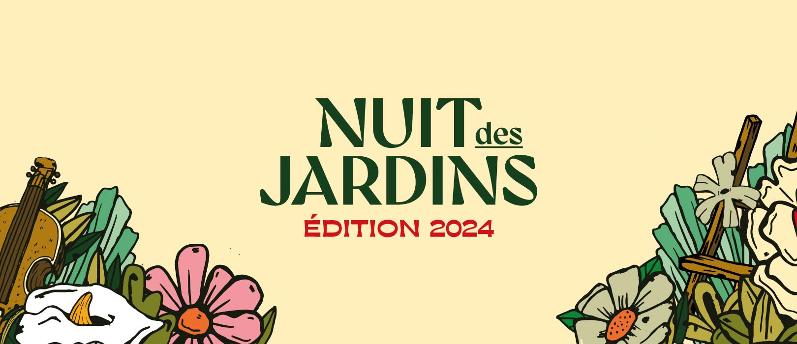 Nuit des jardins 2024 creation graphique depliant agence de communication owmel saint gilles croix de vie 1