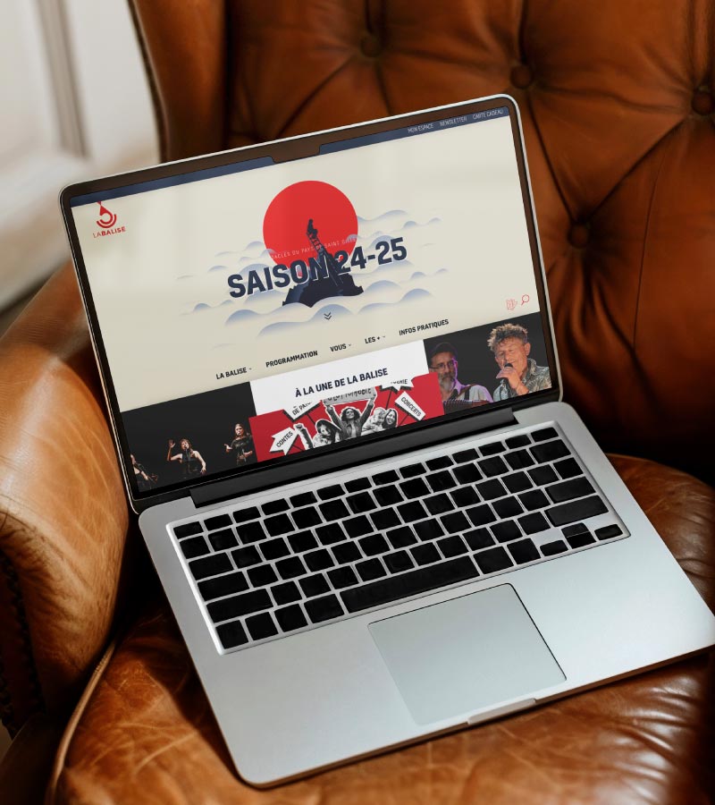 creation site internet la balise salle de spectacle saint gilles croix de vie agence web owmel vendee