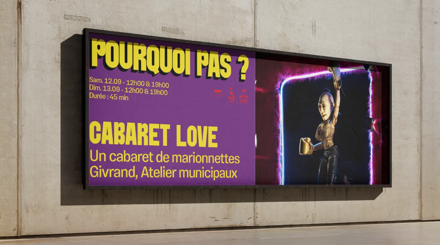 Agence Owmel logo branding festival Pourquoi Pas 25